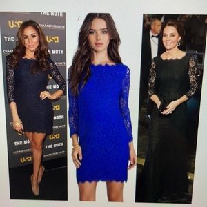 Diane von Furstenberg Zarita Lace Dress - nude/tan